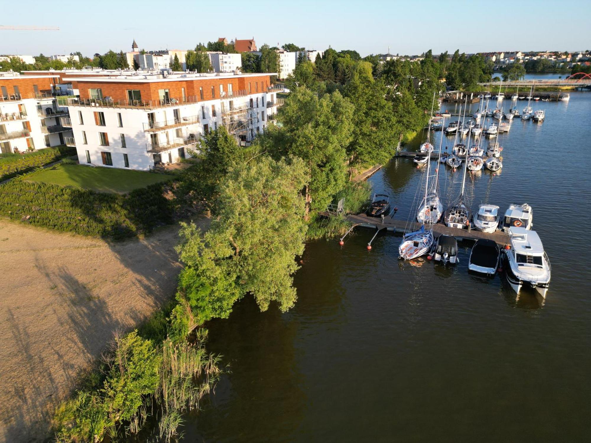 Marina Apartment - Przy Jeziorze, Taras, Tv55" Z Netflix I Prime, Parking Iława 外观 照片